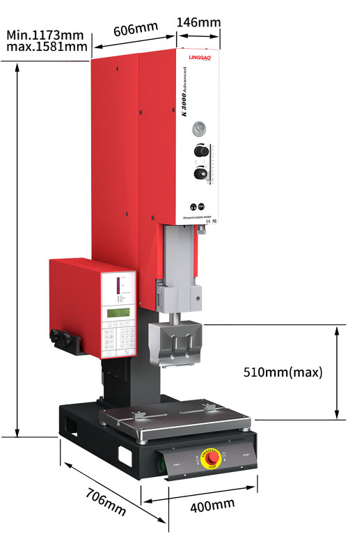 靈高超聲波塑料焊接機 20kHz 2000/3000W K3000 Advanced